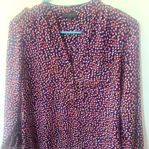 The limited checked red ,blue,white, black blouse size xs